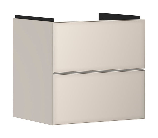 hansgrohe Xevolos E Waschtischunterschrank Sandbeige Matt 580/475 mit 2 Schubkästen für Waschtisch, 54176790