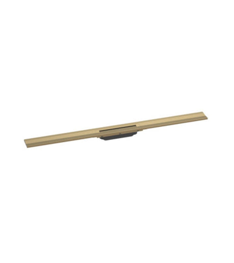 hansgrohe RainDrain Flex Fertigset Duschrinne 1000 kürzbar zur Wandmontage Brushed Bronze, 56053140