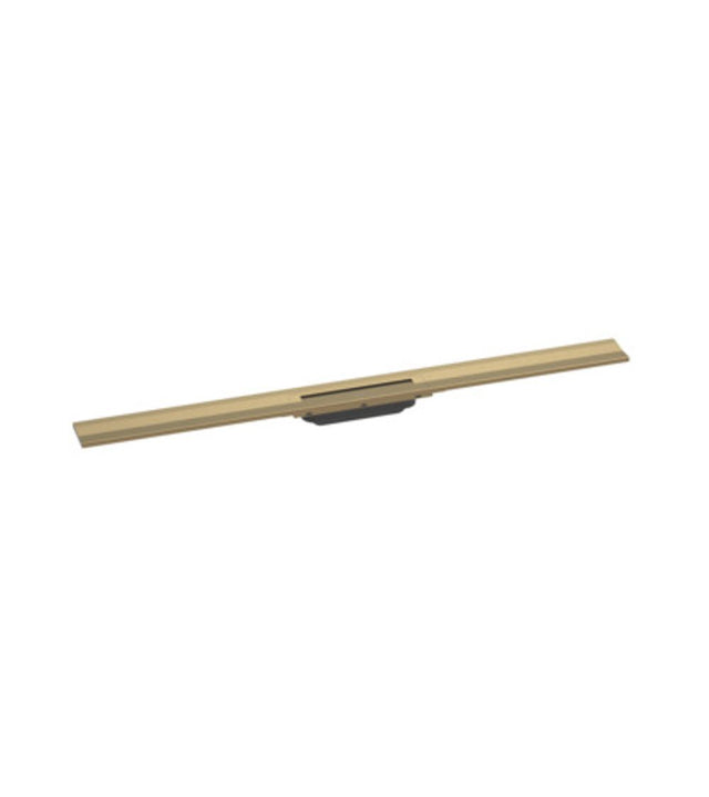 hansgrohe RainDrain Flex Fertigset Duschrinne 1000 kürzbar zur Wandmontage Brushed Bronze, 56053140