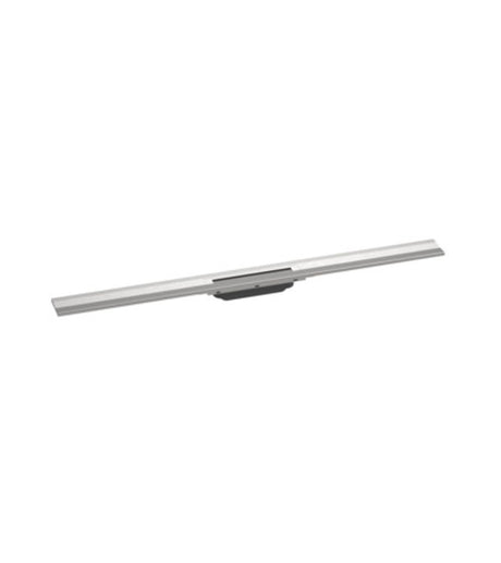 hansgrohe RainDrain Flex Fertigset Duschrinne 1000 kürzbar zur Wandmontage Edelstahl gebürstet, 56053800