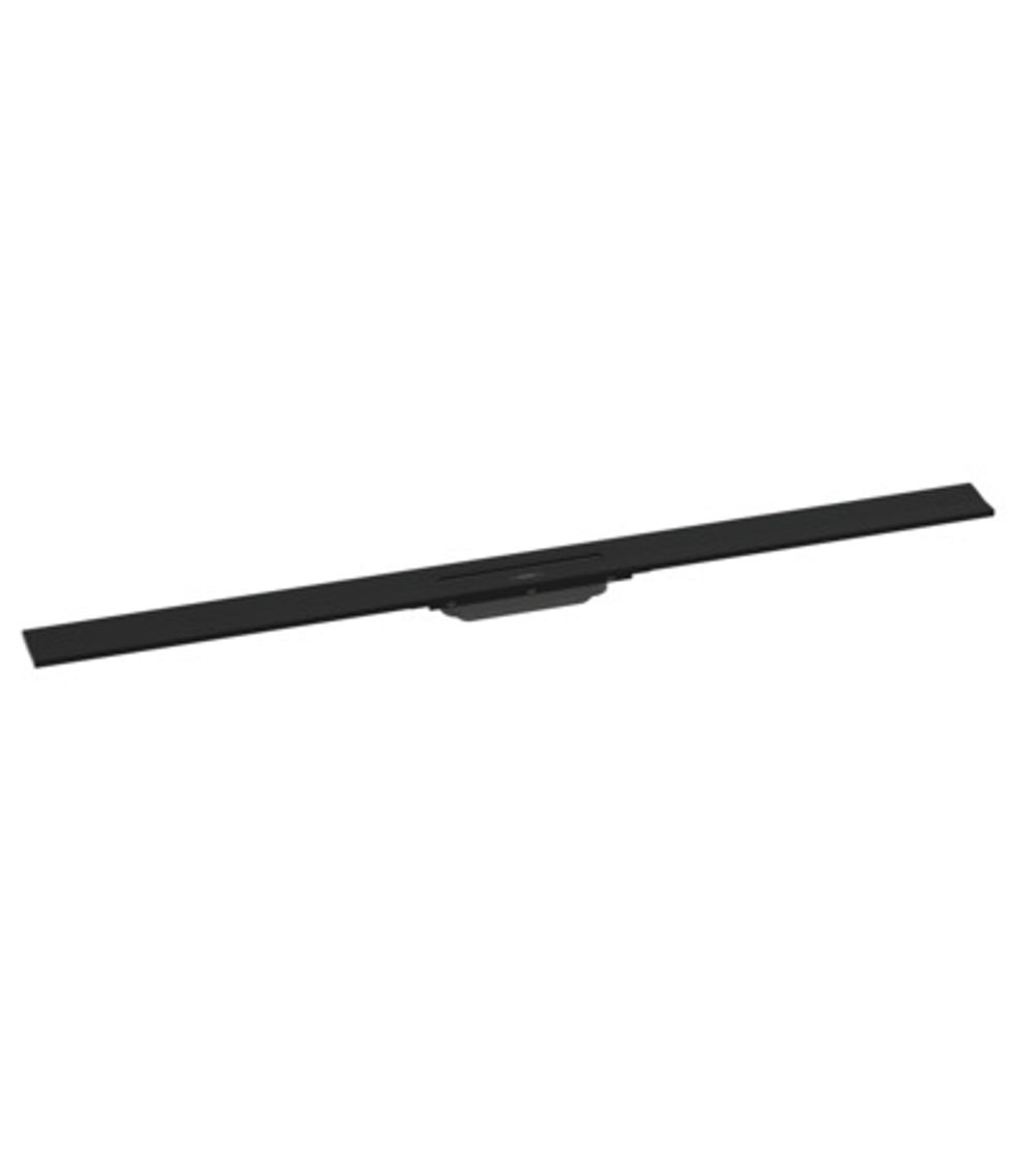 hansgrohe RainDrain Flex Fertigset Duschrinne 1200 kürzbar zur Wandmontage Mattschwarz, 56054670