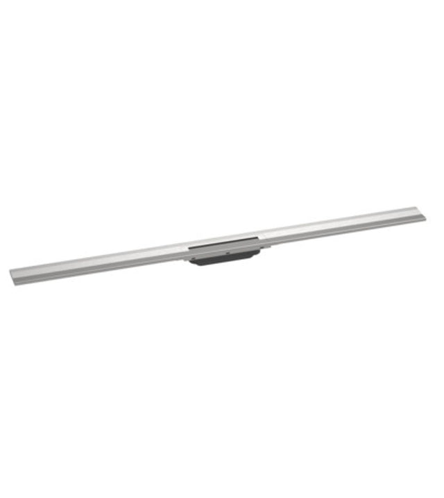hansgrohe RainDrain Flex Fertigset Duschrinne 1200 kürzbar zur Wandmontage Edelstahl gebürstet, 56054800