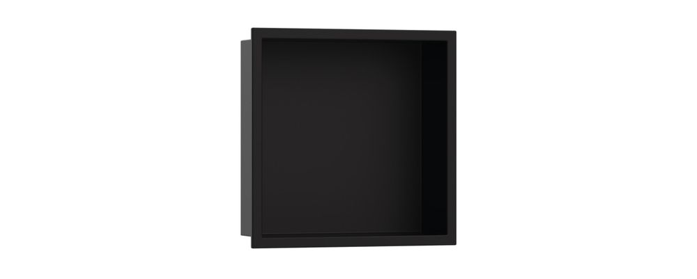 hansgrohe XtraStoris Original Wandnische mit Rahmen 300/300/70 Mattschwarz, 56093670