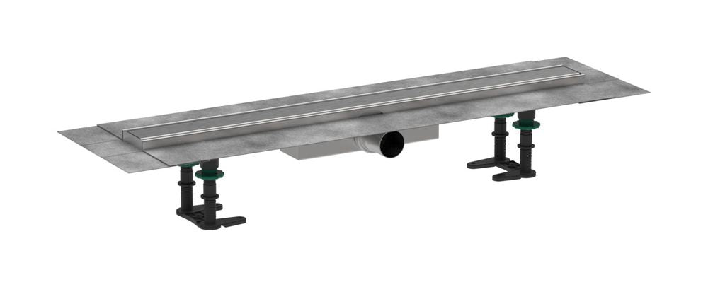 hansgrohe RainDrain Compact Komplettset Duschrinne 700 für flache Installation Edelstahl gebürstet, 56164800