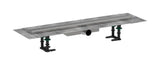 hansgrohe RainDrain Compact Komplettset Duschrinne 700 für flache Installation Edelstahl gebürstet, 56164800