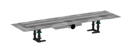 hansgrohe RainDrain Compact Komplettset Duschrinne 700 für flache Installation Edelstahl gebürstet, 56164800