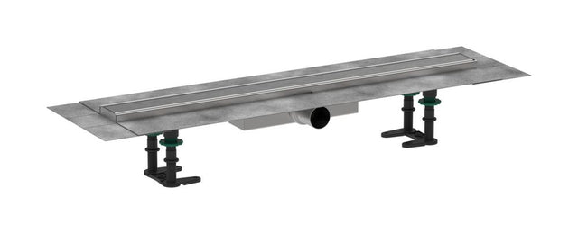 hansgrohe RainDrain Compact Komplettset Duschrinne 700 für flache Installation Edelstahl gebürstet, 56164800