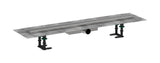 hansgrohe RainDrain Compact Komplettset Duschrinne 800 für flache Installation Edelstahl gebürstet, 56166800