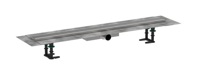 hansgrohe RainDrain Compact Komplettset Duschrinne 900 für flache Installation Edelstahl gebürstet, 56168800