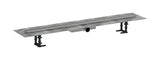 hansgrohe RainDrain Compact Komplettset Duschrinne 1000 für flache Installation Edelstahl gebürstet, 56170800