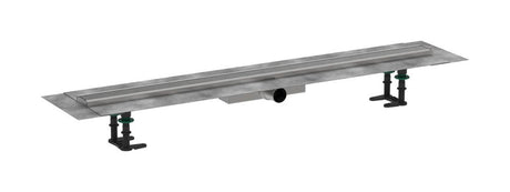 hansgrohe RainDrain Compact Komplettset Duschrinne 1000 für flache Installation Edelstahl gebürstet, 56170800