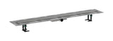hansgrohe RainDrain Compact Komplettset Duschrinne 1200 für flache Installation Edelstahl gebürstet, 56172800