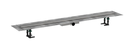 hansgrohe RainDrain Compact Komplettset Duschrinne 1200 für flache Installation Edelstahl gebürstet, 56172800