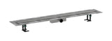 hansgrohe RainDrain Compact Komplettset Duschrinne 1200 für Standardinstallation Edelstahl gebürstet, 56184800