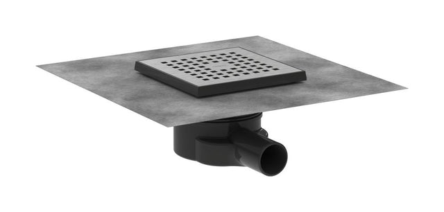 hansgrohe RainDrain Point Komplettset Punktablauf 150/150 Edelstahl gebürstet, 56248800