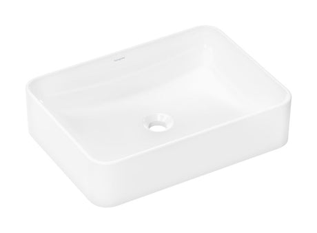 hansgrohe Xuniva Q Aufsatzwaschtisch 550/400 ohne Hahnloch und Überlauf Weiß, 60168450