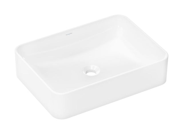 hansgrohe Xuniva Q Aufsatzwaschtisch 550/400 ohne Hahnloch und Überlauf Weiß, 60168450