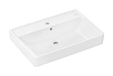 Hansgrohe Xanuia Q Waschtisch 700/480 mit Hahnloch und Überlauf Weiß, 60221450
