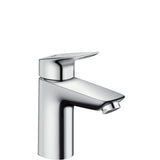 hansgrohe Logis Einhebel-Waschtischmischer 100 CoolStart mit Zugstangen-Ablaufgarnitur Chrom, 71102000