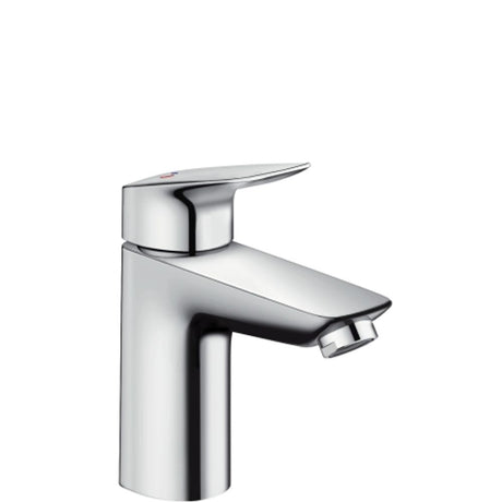 hansgrohe Logis Einhebel-Waschtischmischer 100 CoolStart mit Zugstangen-Ablaufgarnitur Chrom, 71102000