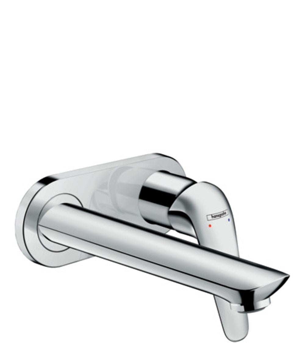 hansgrohe Novus Einhebel-Waschtischmischer Unterputz für Wandmontage mit Auslauf 19,5 cm Chrom, 71127000