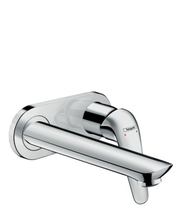 hansgrohe Novus Einhebel-Waschtischmischer Unterputz für Wandmontage mit Auslauf 19,5 cm Chrom, 71127000