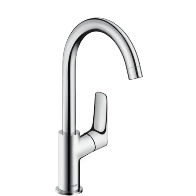 hansgrohe Logis Einhebel-Waschtischmischer 210 mit Schwenkauslauf und Zugstangen-Ablaufgarnitur Chrom, 71130000