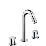 hansgrohe Logis 3-Loch Waschtischarmatur 150 mit Zugstangen-Ablaufgarnitur Chrom, 71133000