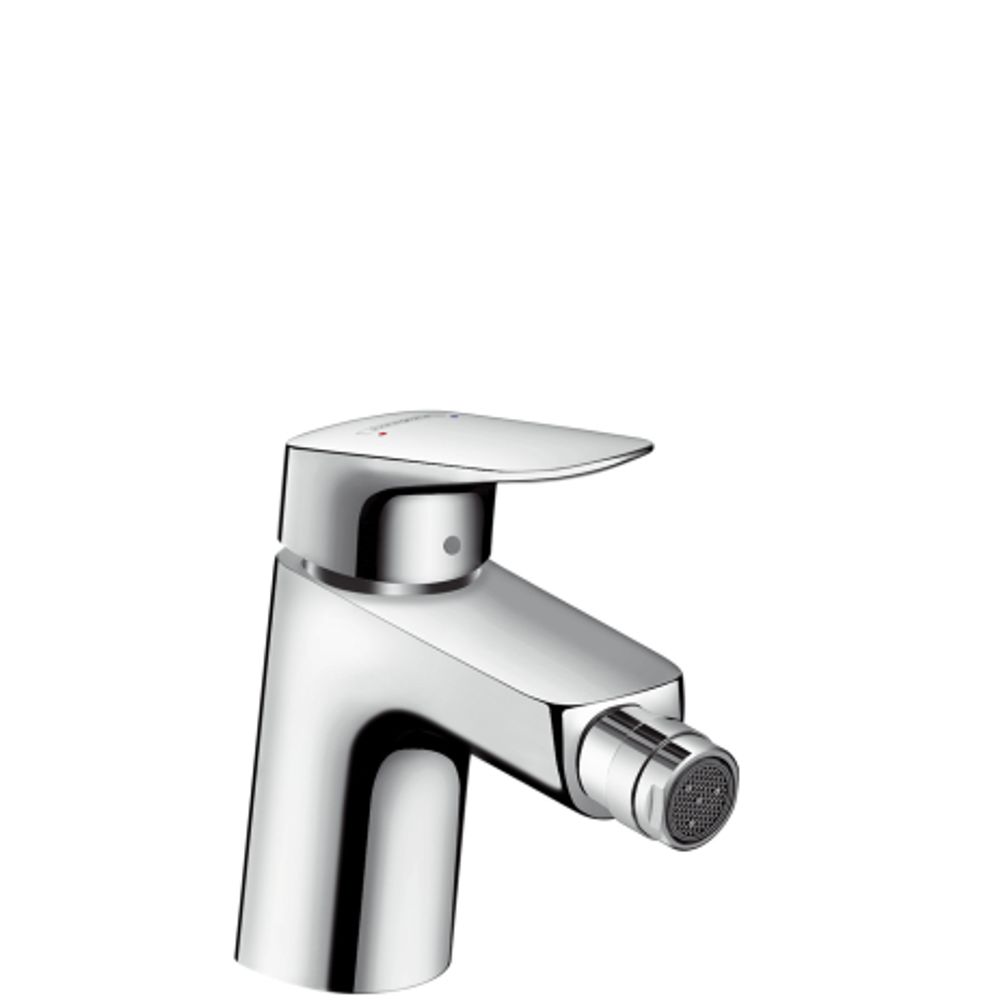 hansgrohe Logis Einhebel-Bidetmischer 70 mit Zugstangen-Ablaufgarnitur Chrom, 71204000