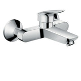 hansgrohe Logis Einhebel-Waschtischmischer Aufputz für Wandmontage Chrom, 71225000