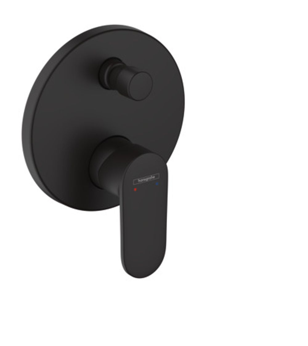 hansgrohe Vernis Blend Einhebel-Wannenmischer Unterputz für iBox universal Mattschwarz, 71466670