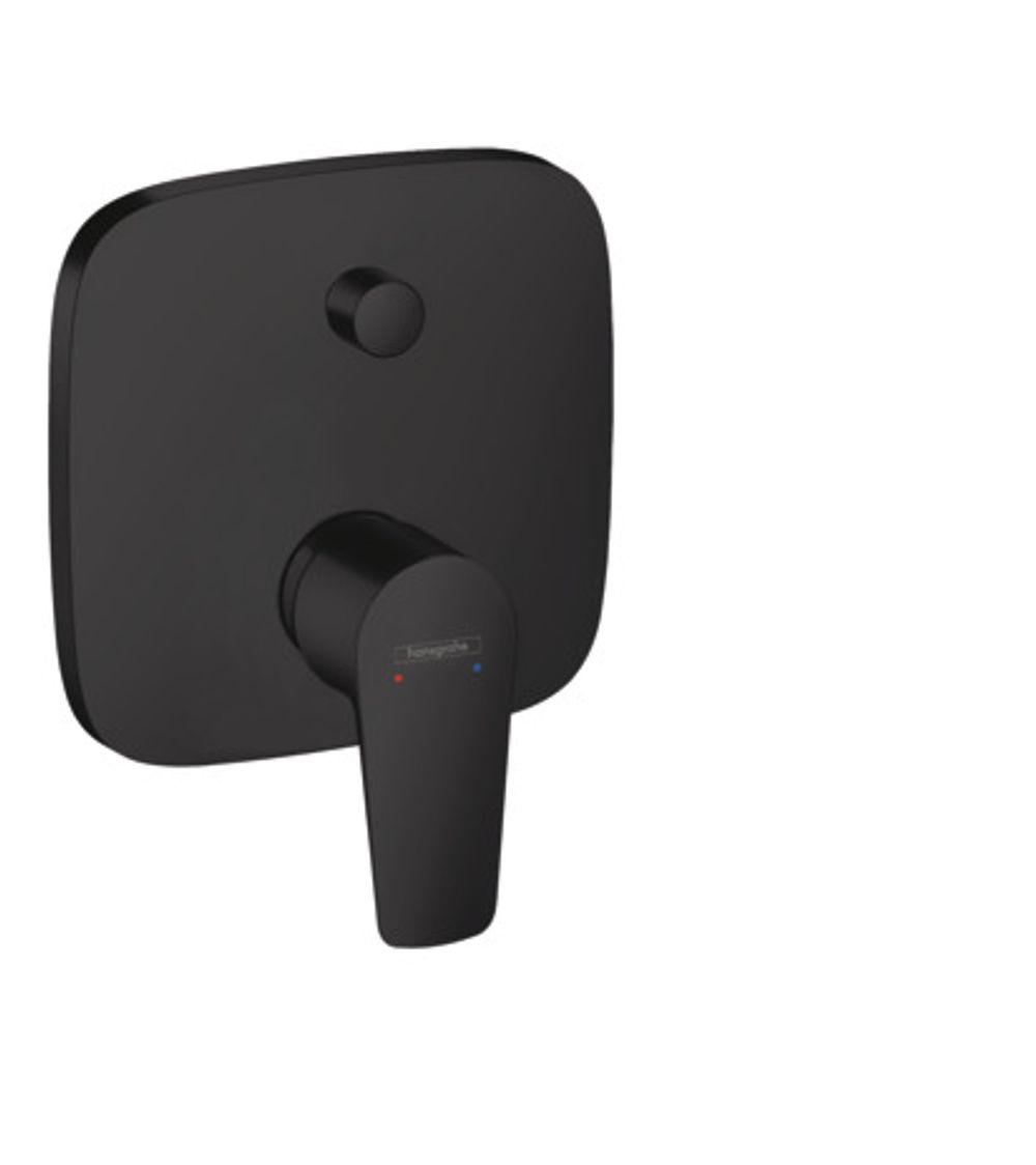 hansgrohe Talis E Einhebel-Wannenmischer Unterputz mit integrierter Sicherungskombination nach EN1717 für iBox universal Mattschwarz, 71474670