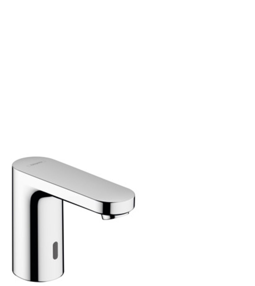 hansgrohe Vernis Blend Elektronik-Waschtischmischer für Kaltwasser oder vorgemischtes Wasser Batteriebetrieb Chrom, 71503000