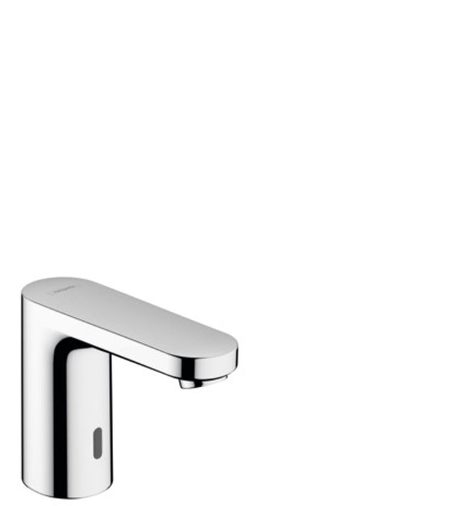 hansgrohe Vernis Blend Elektronik-Waschtischmischer für Kaltwasser oder vorgemischtes Wasser Batteriebetrieb Chrom, 71503000