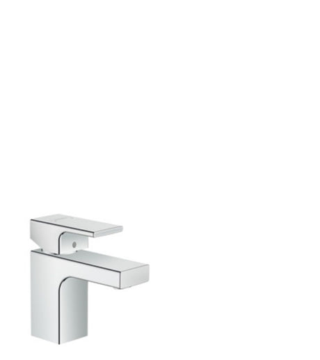 hansgrohe Vernis Shape Einhebel-Waschtischmischer 70 mit isolierter Wasserführung und Metall Zugstangen-Ablaufgarnitur Chrom, 71566000