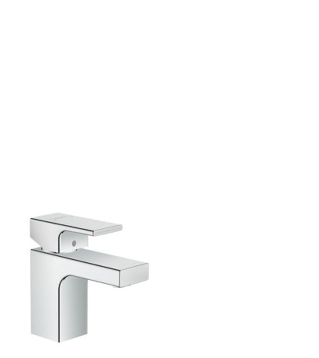 hansgrohe Vernis Shape Einhebel-Waschtischmischer 70 mit isolierter Wasserführung und Metall Zugstangen-Ablaufgarnitur Chrom, 71566000