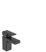 hansgrohe Vernis Shape Einhebel-Waschtischmischer 70 mit isolierter Wasserführung und Zugstangen-Ablaufgarnitur Mattschwarz, 71560670