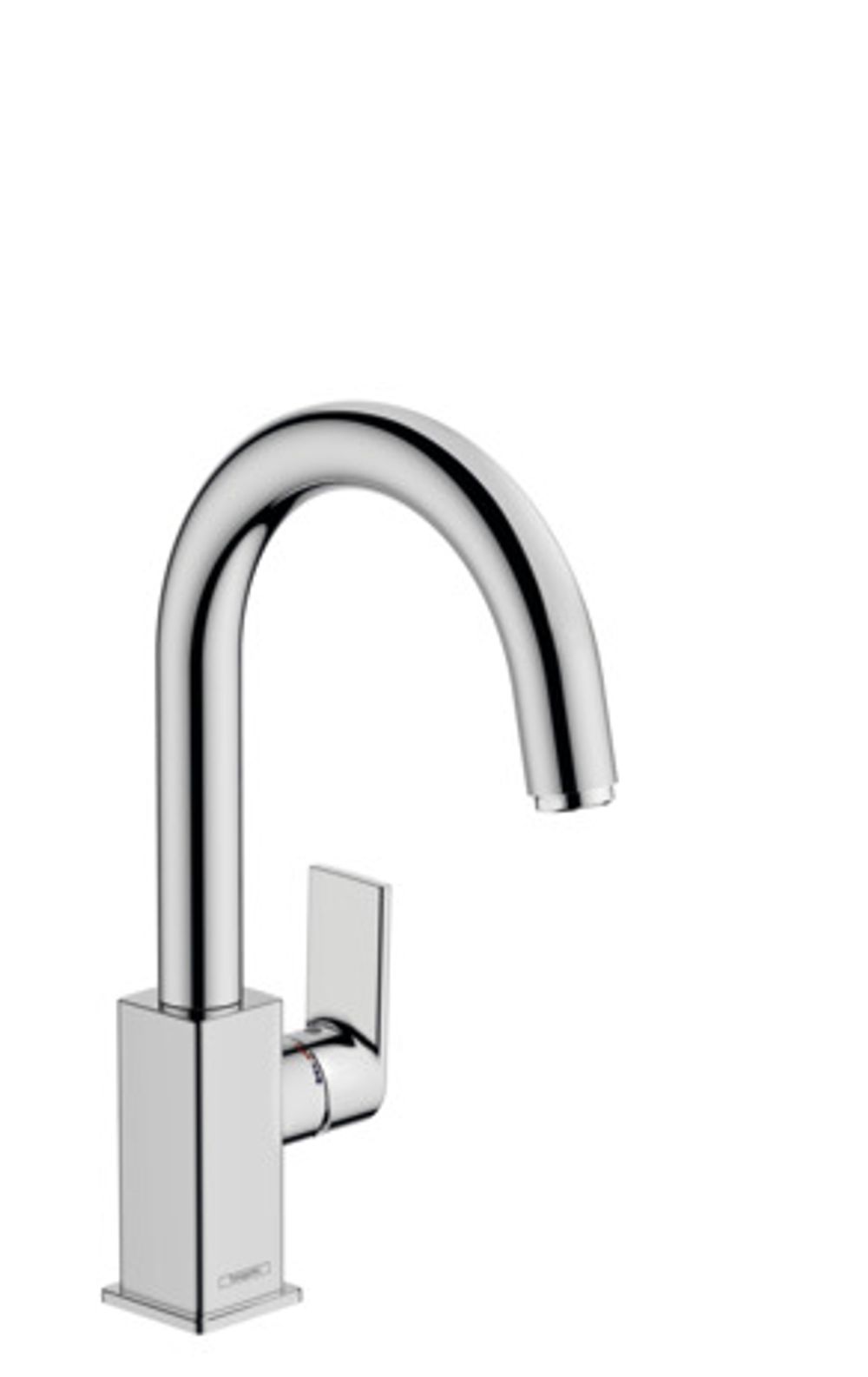 hansgrohe Vernis Shape Einhebel-Waschtischmischer mit Schwenkauslauf und Zugstangen-Ablaufgarnitur Chrom, 71564000