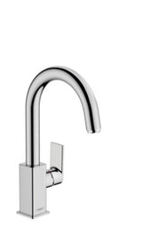 hansgrohe Vernis Shape Einhebel-Waschtischmischer mit Schwenkauslauf und Zugstangen-Ablaufgarnitur Chrom, 71564000