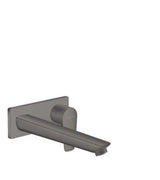 hansgrohe Talis E Einhebel-Waschtischmischer Unterputz für Wandmontage mit Auslauf 22,5 cm Brushed Black Chrome, 71734340