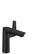 hansgrohe Talis E Einhebel-Waschtischmischer 150 mit Zugstangen-Ablaufgarnitur Mattschwarz, 71754670