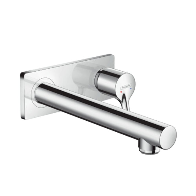 hansgrohe Talis S Einhebel-Waschtischmischer Unterputz für Wandmontage mit Auslauf 22,5 cm Chrom, 72111000
