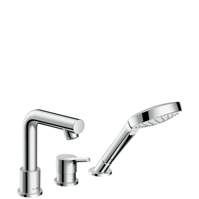 hansgrohe Talis S 3-Loch Einhebel-Wannenrandmischer für Secuflex Chrom, 72416000