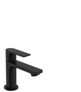 hansgrohe Rebris E Einhebel-Waschtischmischer 80 CoolStart mit Zugstangen-Ablaufgarnitur Mattschwarz, 72553670