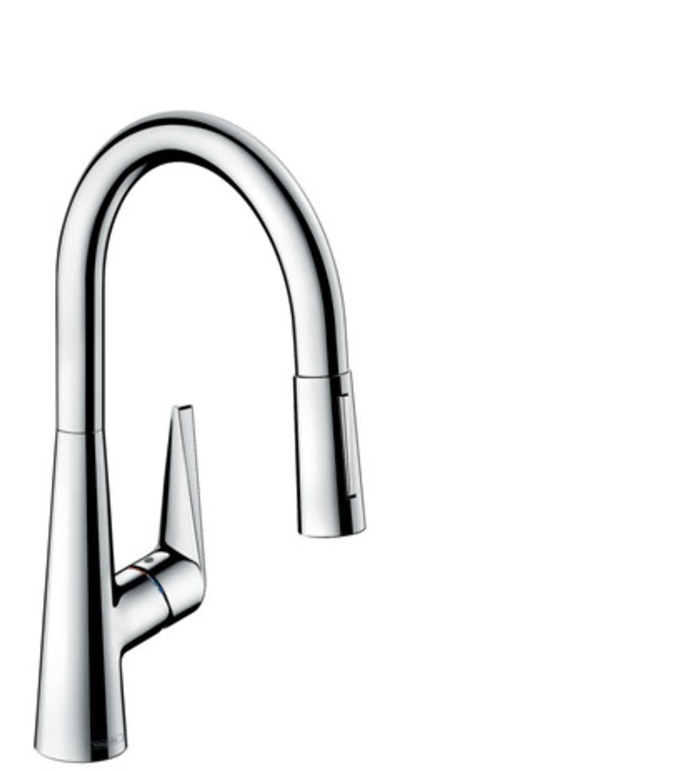 Hansgrohe HG Spültischmischer 200 Talis M51 Ausziehbrause 2jet edelstahl-optik, 72813800