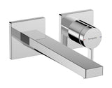 Hansgrohe HG Tecturis E Einhebel-Waschtischmischer Unterputz für Wandmontage EcoSmart+ mit Auslauf 22,5 cm Chrom, 73051000