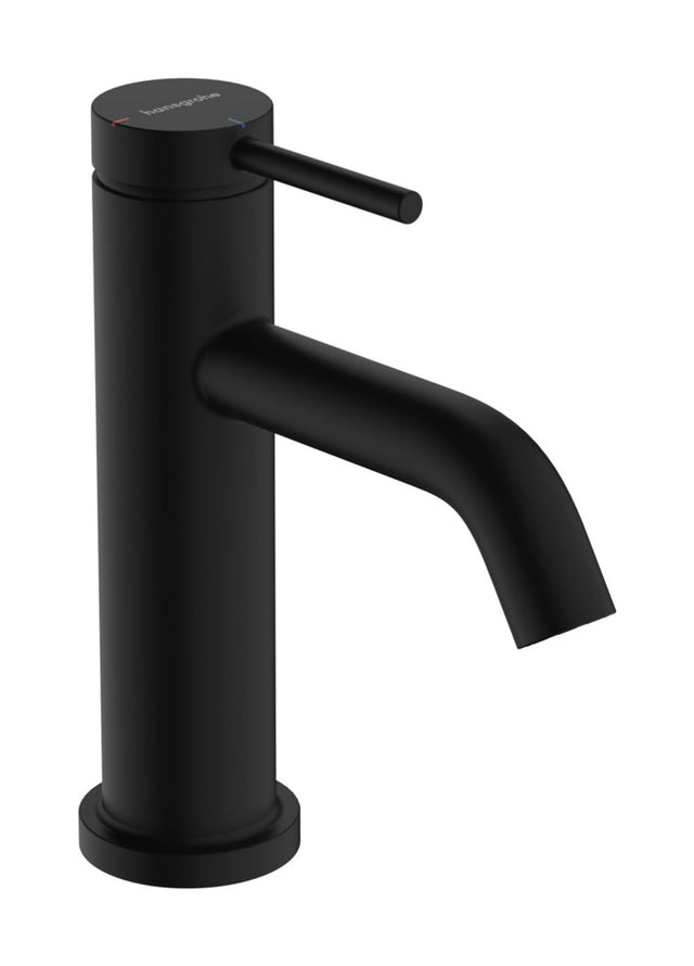 hansgrohe Tecturis S Einhebel-Waschtischmischer 80 CoolStart EcoSmart+ ohne Ablaufgarnitur Mattschwarz, 73301670