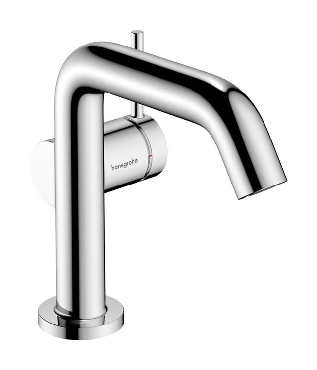 Hansgrohe HG Tecturis S Einhebel-Waschtischmischer 110 Fine CoolStart mit Push-Open Ablaufgarnitur Chrom, 73322000