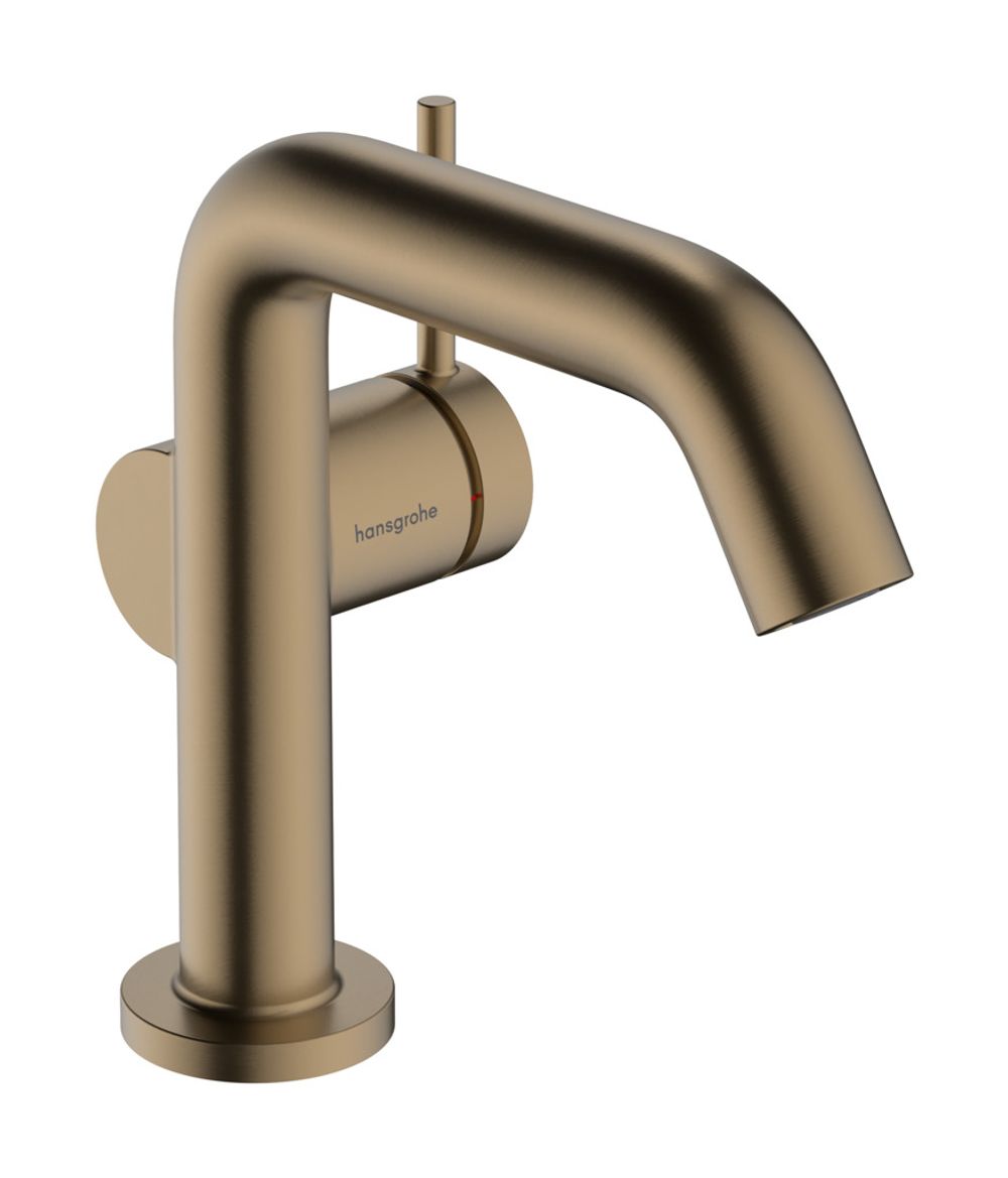 hansgrohe Tecturis S Einhebel-Waschtischmischer 110 Fine CoolStart EcoSmart+ ohne Ablaufgarnitur Brushed Bronze, 73321140