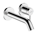 hansgrohe Tecturis S Einhebel-Waschtischmischer Unterputz für Wandmontage EcoSmart+ mit Auslauf 16,5 cm Chrom, 73350000